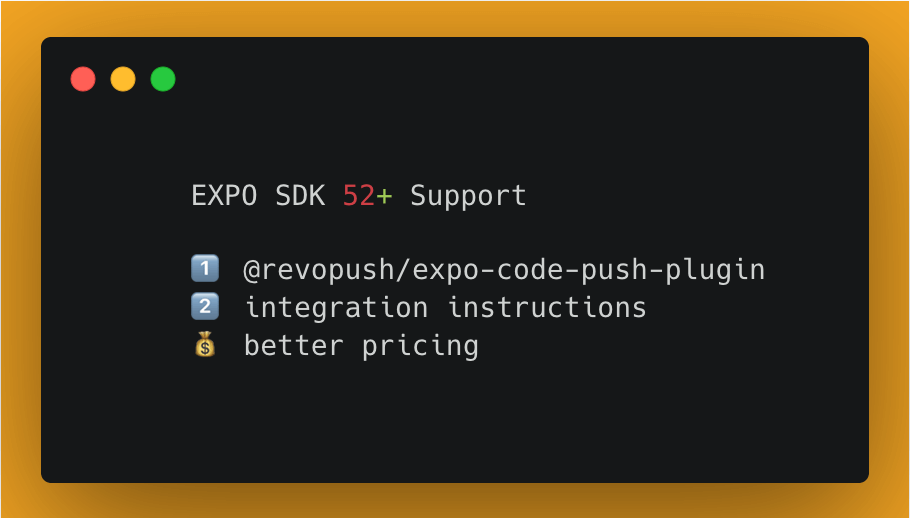Revopush Expo support